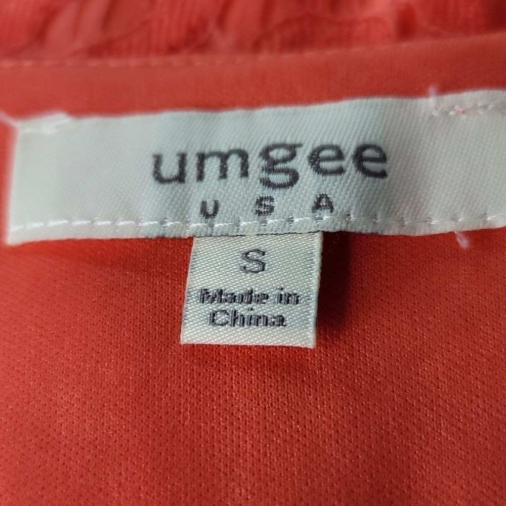 Umgee‎ Orange Lace Long Bell Sleeve Dress - Picture 7 of 8